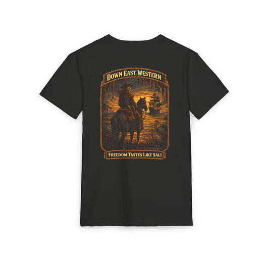 Down East Western  “Freedom Tastes Like Salt “ series Unisex Sueded T-Shirt