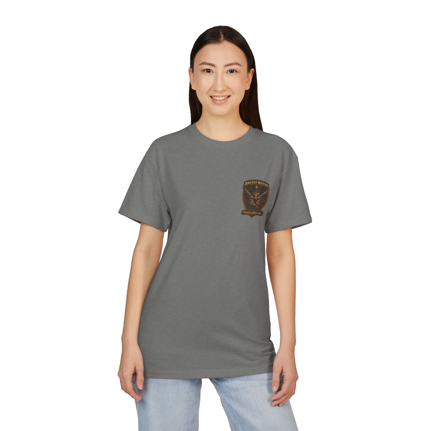 Down East Western  “Freedom Tastes Like Salt “ series Unisex Sueded T-Shirt