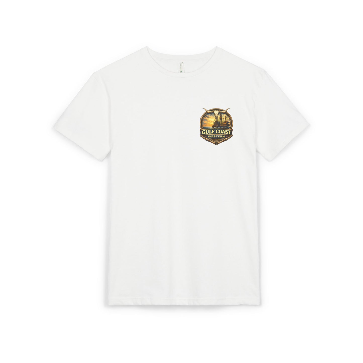 Gulf Coast Western  Sunset T-Shirt — Beach Palm Vintage Logo