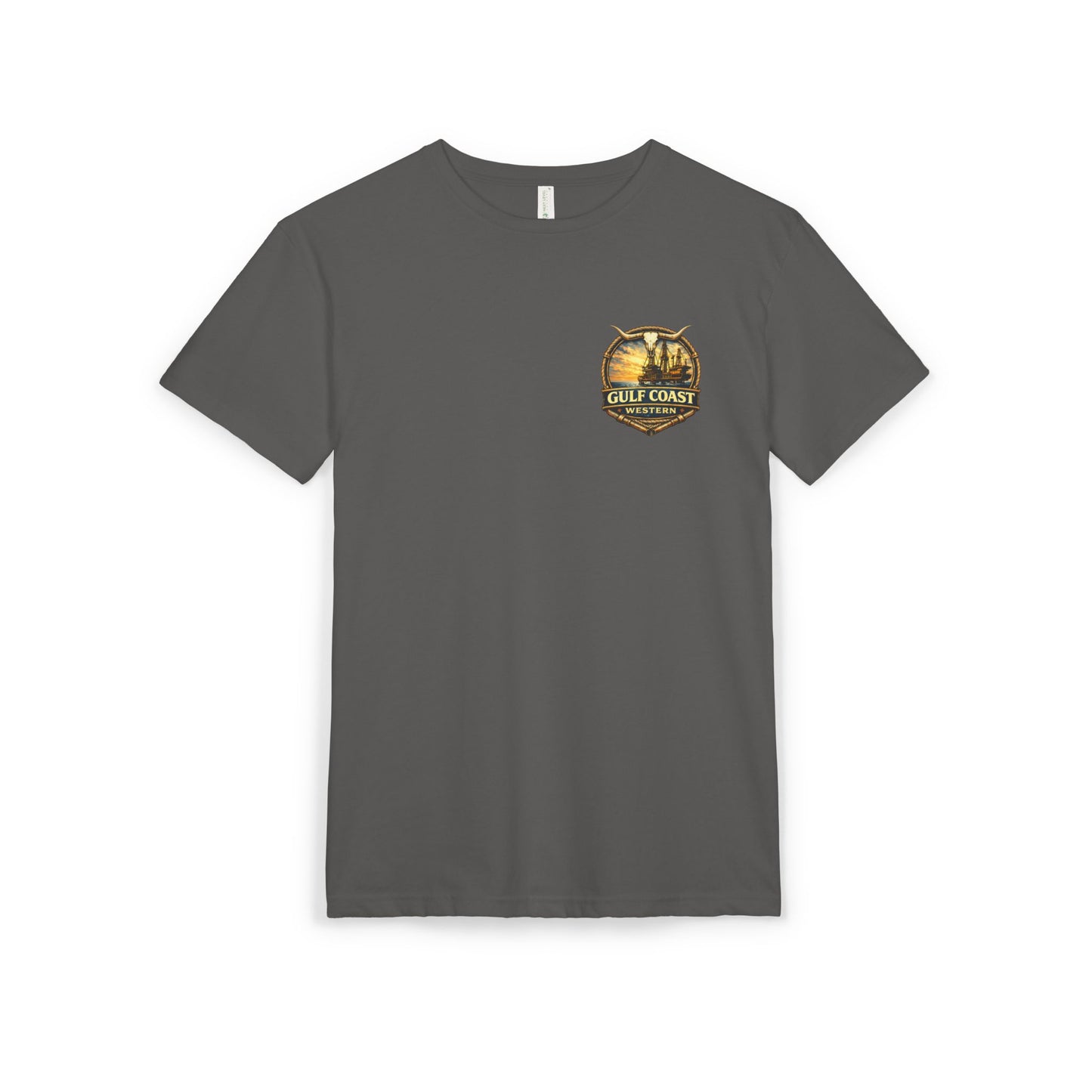 Gulf Coast Western  Sunset T-Shirt — Beach Palm Vintage Logo