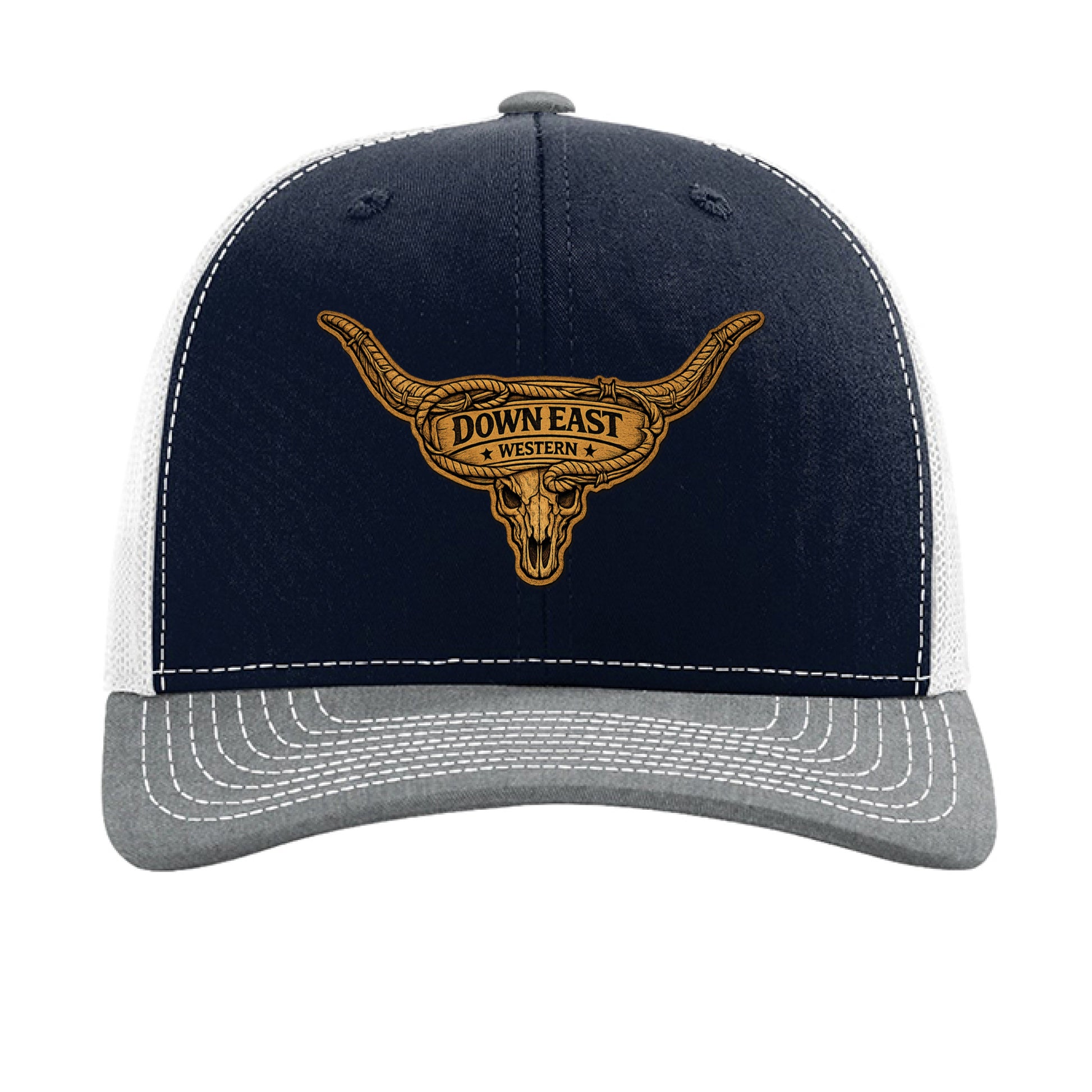 Navy/ White/ Heather Grey - FRONT