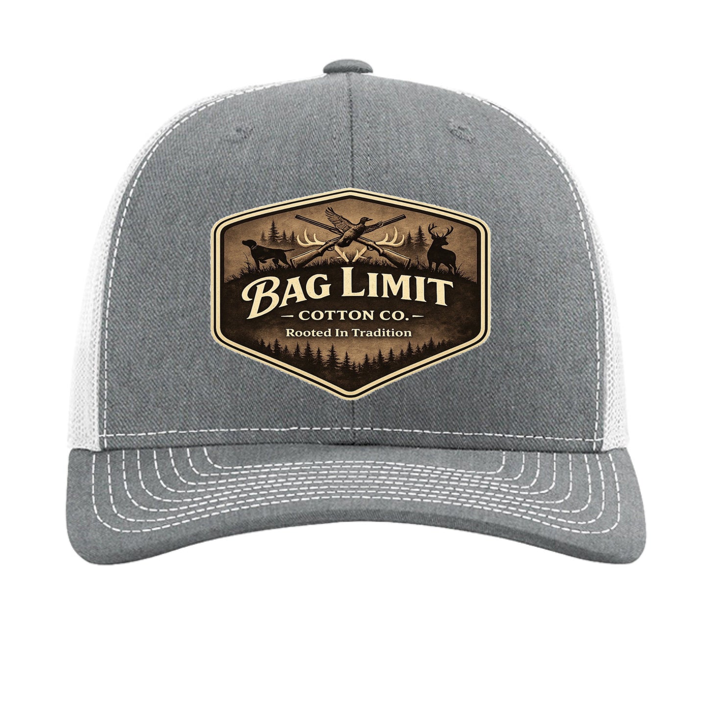 Heather Grey/ White - FRONT