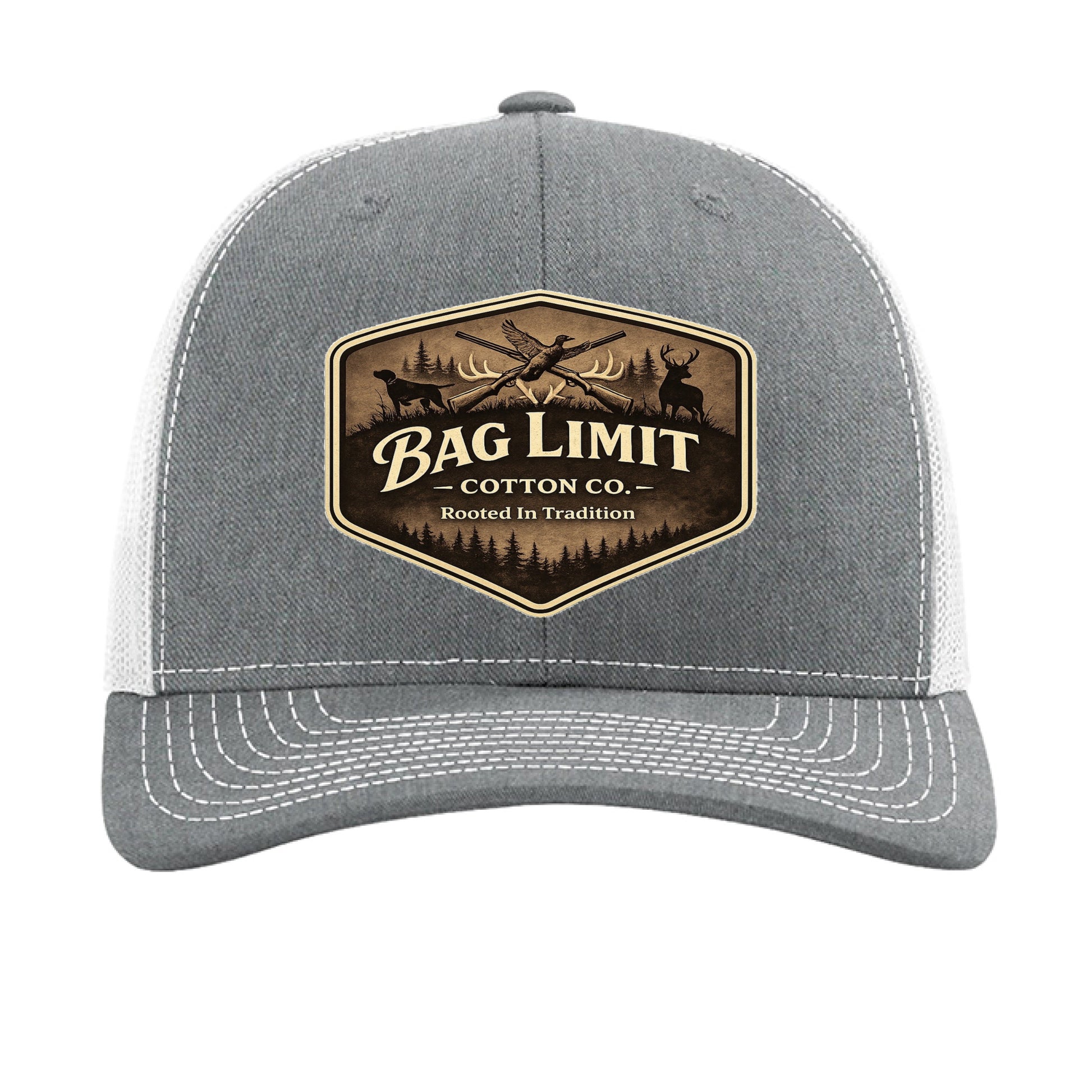 Heather Grey/ White - FRONT