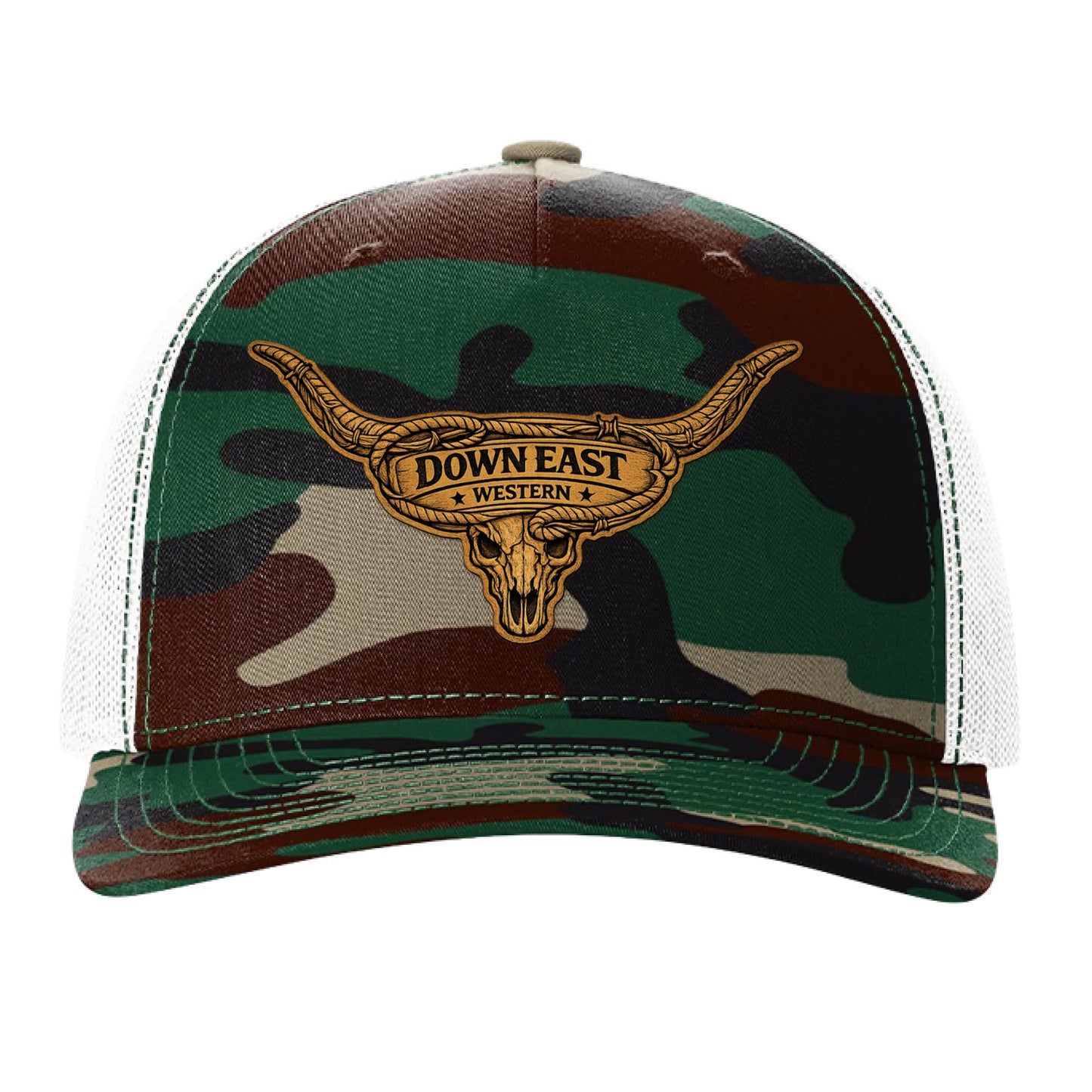 Green Camo/ White - FRONT